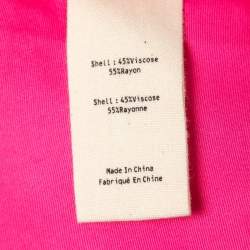 L'agence Pink Crepe Sleeveless Maxi Dress S