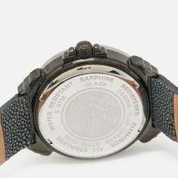 Pre Owned Lancaster Mother of Pearl Diamond PVD Coated Stainless Steel Stingray Ref.0226L Women's Wristwatch 36 mm