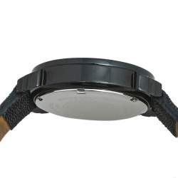 Pre Owned Lancaster Black PVD Coated Stainless Steel Stingray Leather Pillola REF.0351L Women's Wristwatch 37 mm