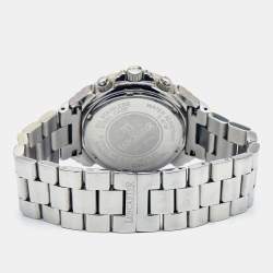 Lancaster Silver Stainless Steel Diamond Ref.0226 Women's Wristwatch 38 mm