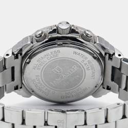 Lancaster Silver Stainless Steel Diamond Ref.0226 Women's Wristwatch 38 mm