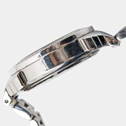 Lancaster Silver Stainless Steel Diamond Ref.0226 Women's Wristwatch 38 mm