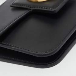Lancel Black Leather Roxane Crossbody Bag
