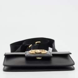 Lancel Black Leather Roxane Crossbody Bag