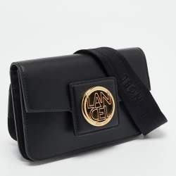 Lancel Black Leather Roxane Crossbody Bag