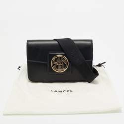 Lancel Black Leather Roxane Crossbody Bag