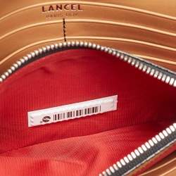 Pre Owned Lancel Brown Leather Flap Continental Wallet