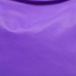 Lancel Purple/Black Nylon and Leather Bow June Hobo
