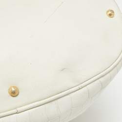 Lancel White Leather Premiere Flirt Bucket Bag