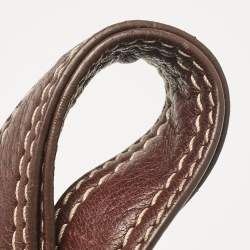 Lancel Dark Brown Leather Miss Broadway Hobo