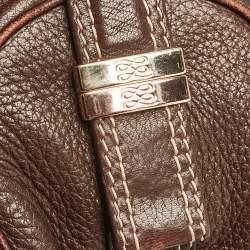 Lancel Dark Brown Leather Miss Broadway Hobo