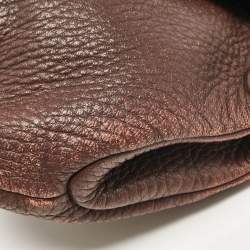 Lancel Dark Brown Leather Miss Broadway Hobo