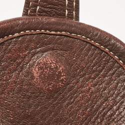 Lancel Dark Brown Leather Miss Broadway Hobo