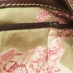 Lancel Dark Brown Leather Miss Broadway Hobo