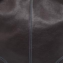 Lancel Dark Brown Leather French Flair Tote