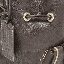 Lancel Dark Brown Leather Small Premier Flirt Bucket Bag
