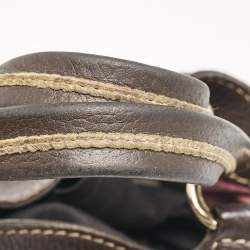 Lancel Dark Brown Leather Small Premier Flirt Bucket Bag