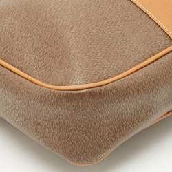 Lancel Brown/Tan Coated Canvas and Leather Camera Shoulder Bag