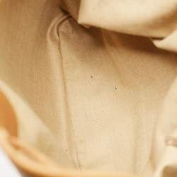 Lancel Brown Leather Drawstring Bucket Bag