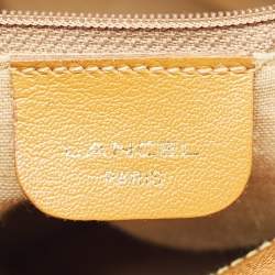 Lancel Brown Leather Drawstring Bucket Bag