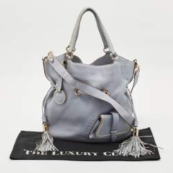 Lancel Light Blue Leather Premiere Flirt Bucket Bag