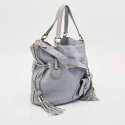 Lancel Light Blue Leather Premiere Flirt Bucket Bag