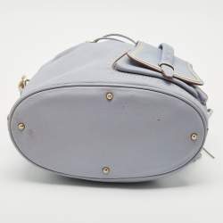 Lancel Light Blue Leather Premiere Flirt Bucket Bag