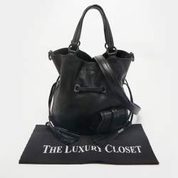 Lancel Black Leather Premiere Flirt Bucket Bag