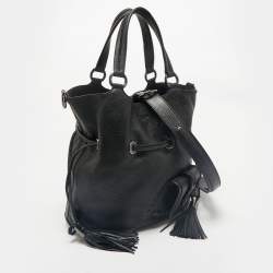 Lancel Black Leather Premiere Flirt Bucket Bag