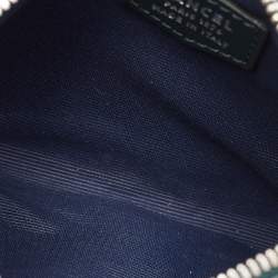 Pre Owned Lancel Dark Green Leather Drawstring Bucket Bag