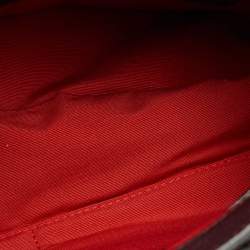 Pre Owned Lancel Dark Burgundy Leather Charlie de Lancel Top Handle Bag