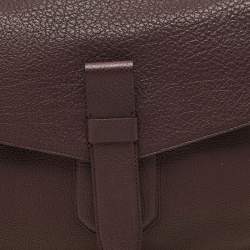 Pre Owned Lancel Dark Burgundy Leather Charlie de Lancel Top Handle Bag