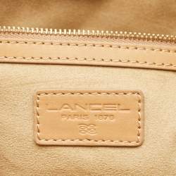 Pre Owned Lancel Beige Leather Satchel