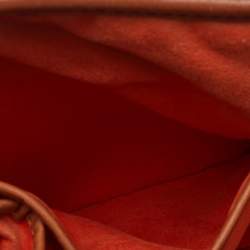 Pre Owned Lancel Brown Embossed Leather Daligramme Dali Fun Tote