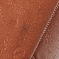 Pre Owned Lancel Brown Embossed Leather Daligramme Dali Fun Tote