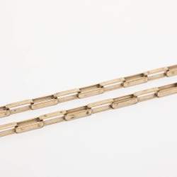 Pre Owned حقيبة كتف لانسيل بسلسلة جلد مبطن أسود