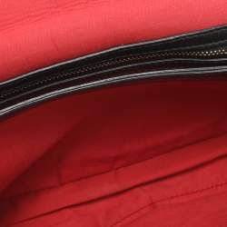 Pre Owned حقيبة كتف لانسيل بسلسلة جلد مبطن أسود