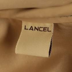 Pre Owned حقيبة الأمتعة لانسيل زرقاء من نسيج الباليستيك والجلد بعجلات