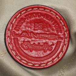 Pre Owned Lancel Red Leather Drawstring Hobo