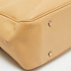 مملوكة مسبقًا Lancel East-West Tan Leather Zipped Tote