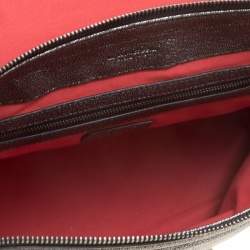 Lancel Metallic Grey Leather Satchel