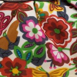 Lancel Multicolor Printed Fabric Shoulder Bag