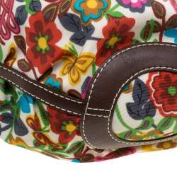 Lancel Multicolor Printed Fabric Shoulder Bag