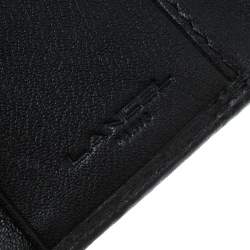 Lancel Black Canvas French Wallet