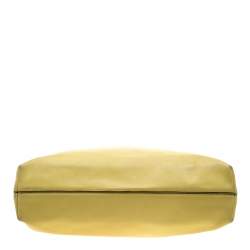 Pre Owned Lancel Yellow And Black Leather Tote