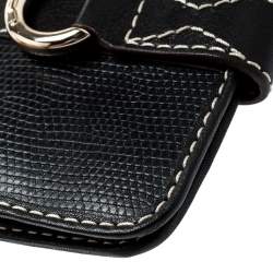 Pre Owned Lancel Black Leather French Wallet