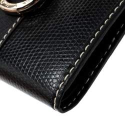 Pre Owned Lancel Black Leather French Wallet