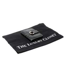 Pre Owned Lancel Black Leather French Wallet