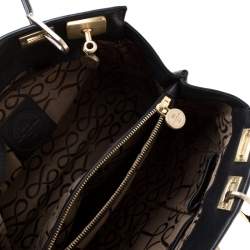 Lancel Black Leather Satchel