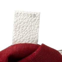 Lancel White Leather Small Charlie Top Handle Bag